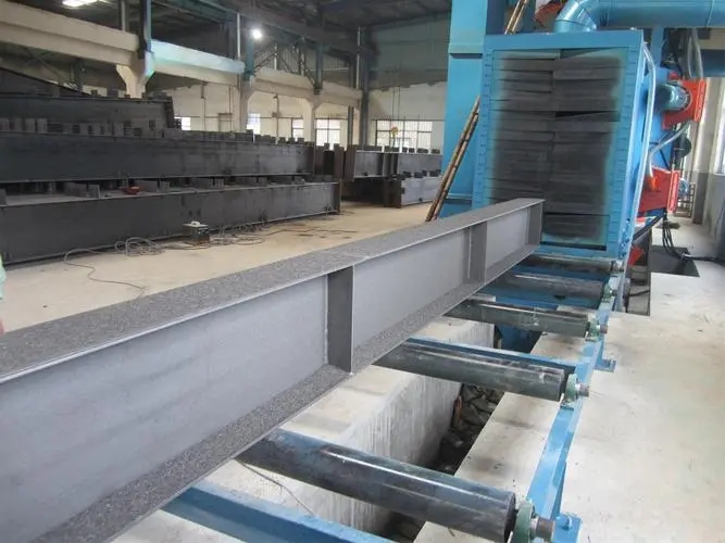 定西自动输送重型工件喷砂机及其应用