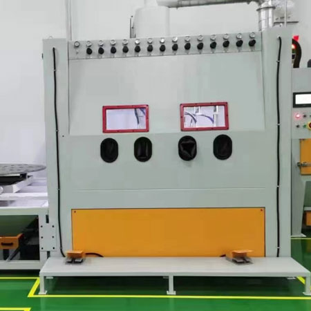 定西高效生产，从箱体手动喷砂机开始，提升零部件质量